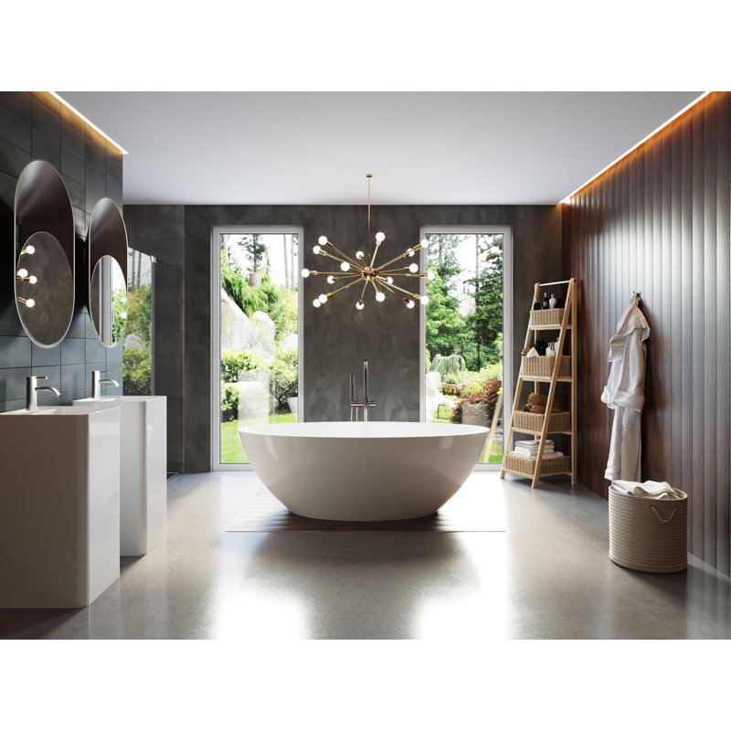 BW-05-G 70" x 35" Freestanding Soaking Bathtub