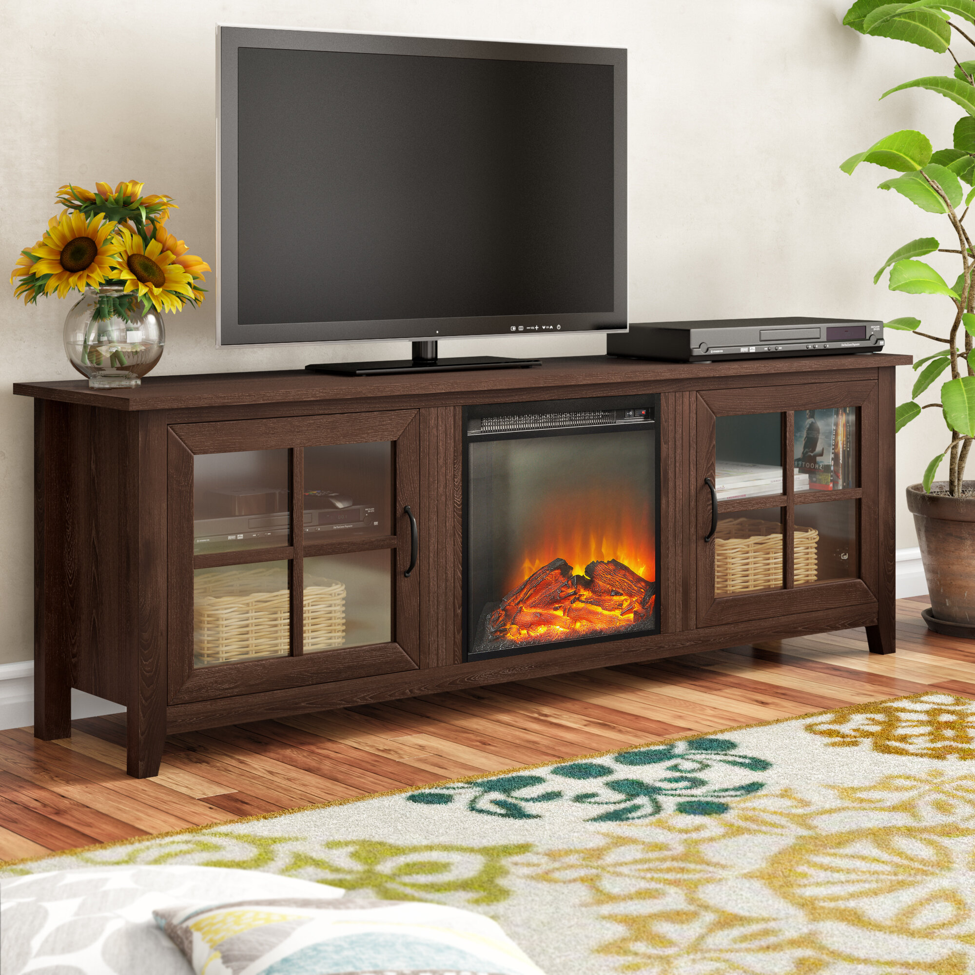 Charlton Home Murphey Tv Stand For Tvs Up To 78 Inches With