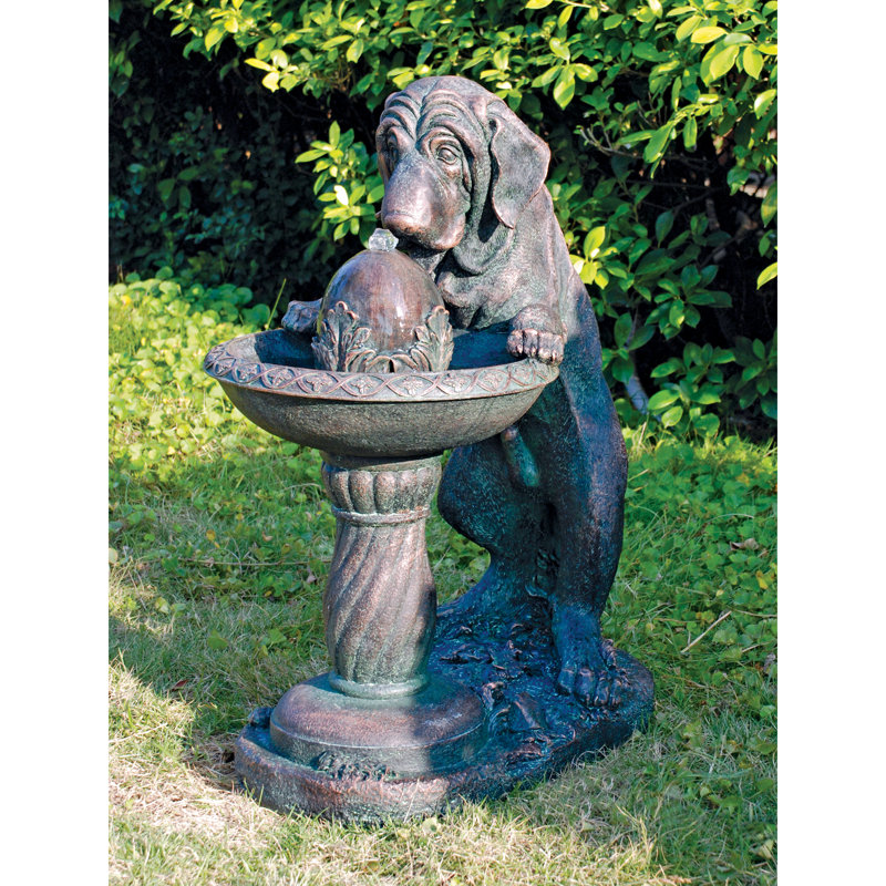 dog garden fountain