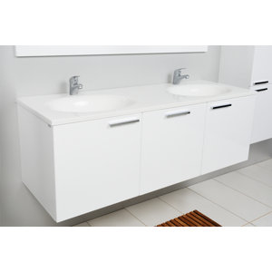 135 cm Wandmontierter Waschtisch Aichilik von Be..
