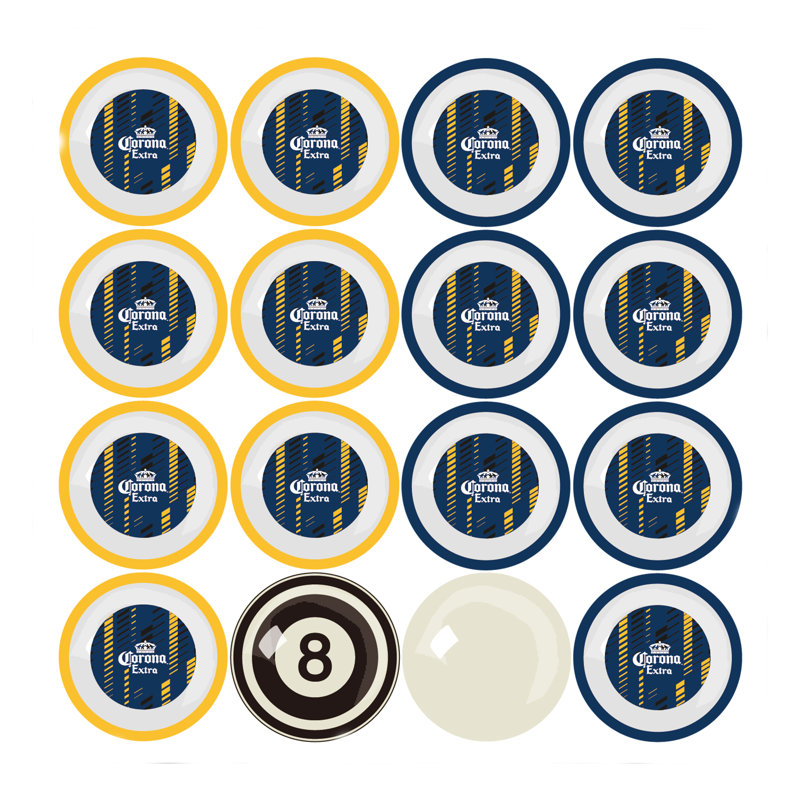 Corona 8-Piece Corona Complete Pool Ball Set | Wayfair