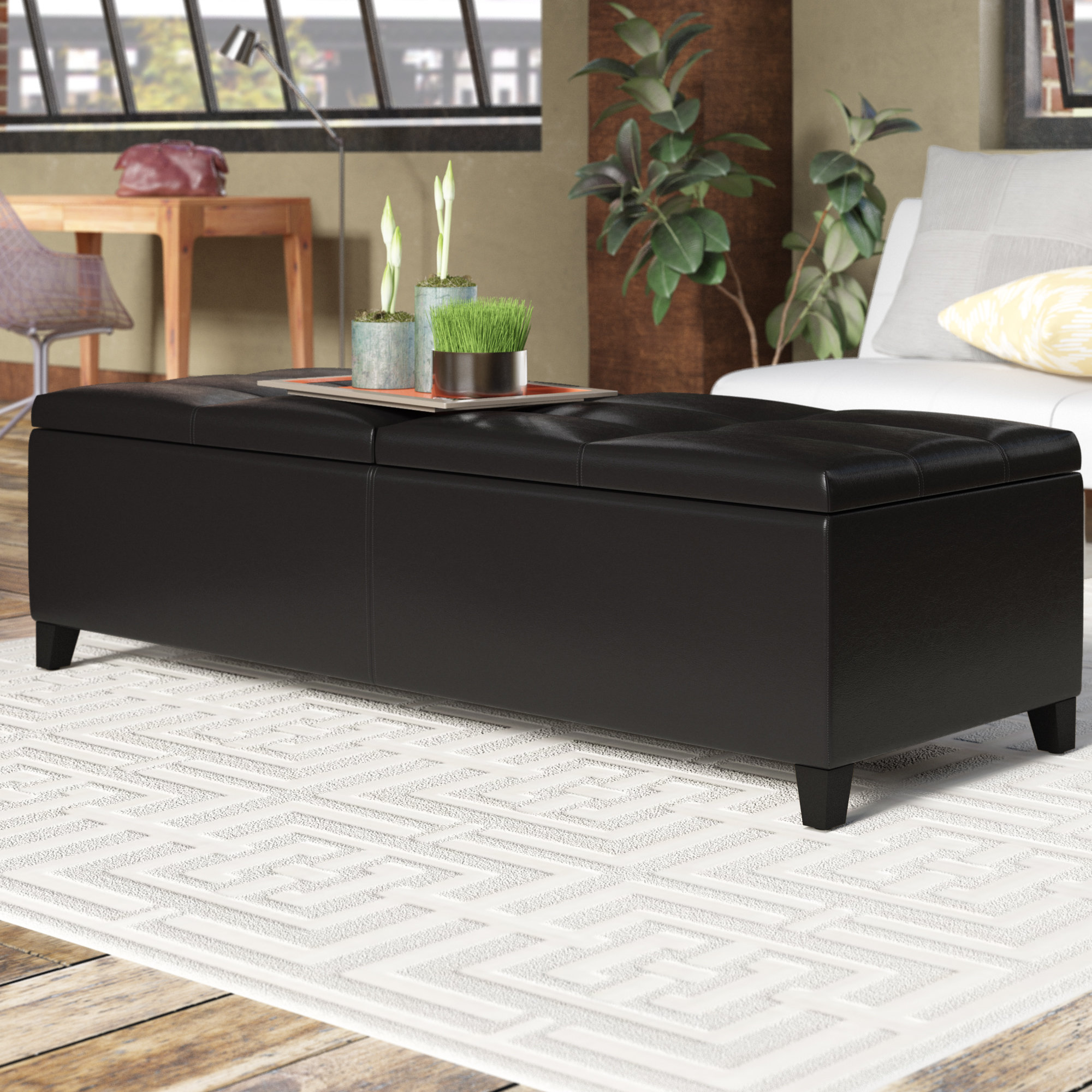 Mengel Tufted Storage Ottoman Mengel Tufted Storage Ottoman
