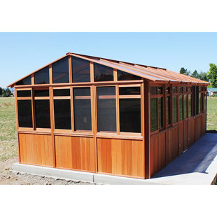 Go to store & view more images Solchalet 29 Ft. W x 13 Ft. D Solid Wood Patio Gazebo by Westview Manufacturing