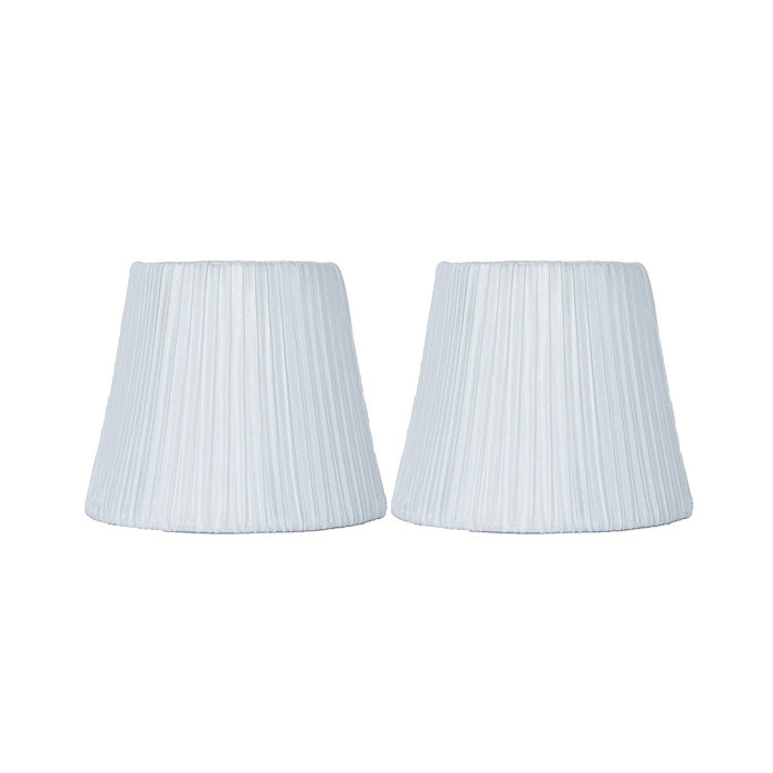 Sconce Chandelier Clip On Lamp Shade White Trim Lined New