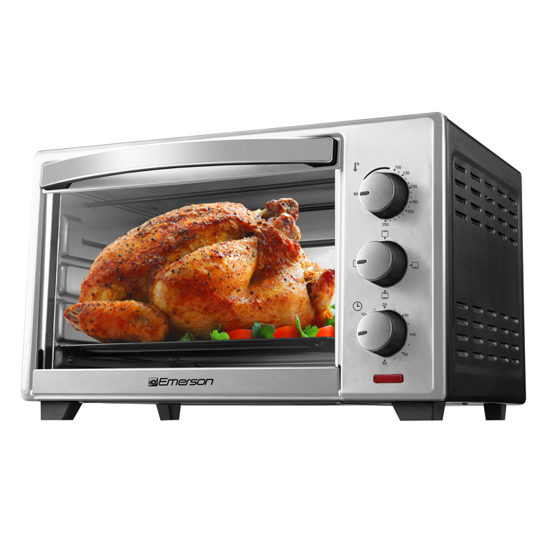 Emerson Radio Corp 0 74 Cu Ft 6 Slice Convection And Rotisserie
