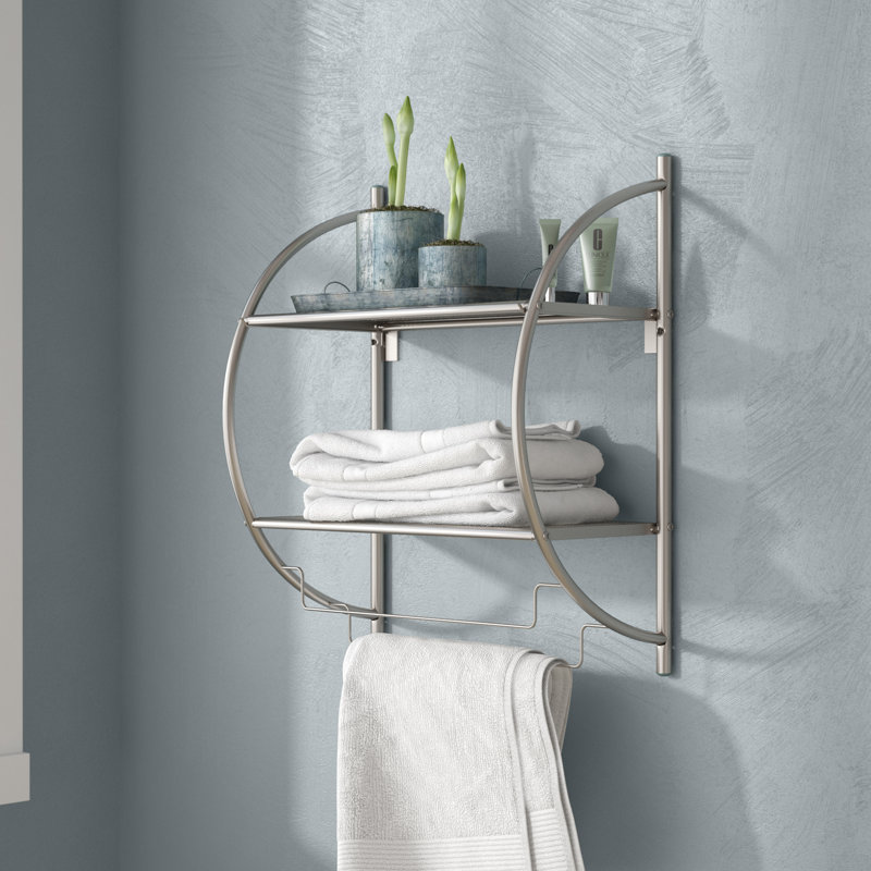 Orren Ellis Landis 17 5 W X 21 5 H X 10 D Wall Mounted Bathroom Shelves Reviews Wayfair