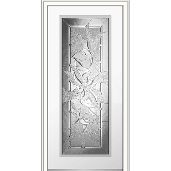 Severe Weather Smooth Primed Full Lite Out Swing Fibreglass Prehung Front Entry Doors