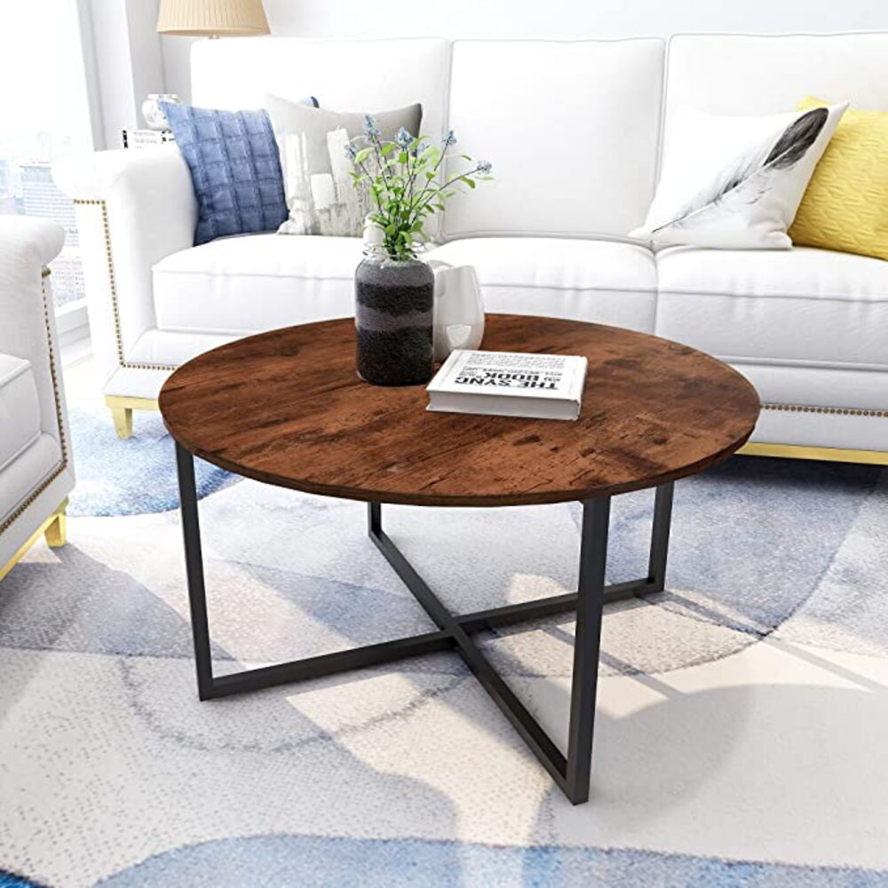 17 Stories Rustic Brown Coffee Table | Wayfair