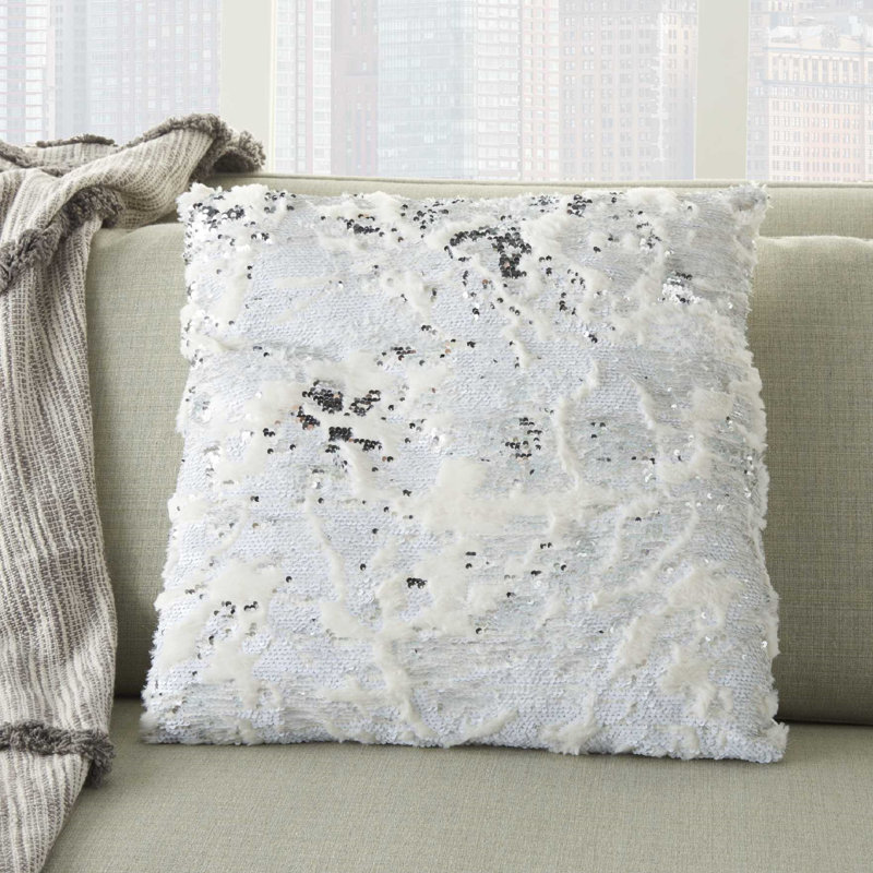 Mercer41 Yowell Abstract Faux Fur Throw Pillow Reviews Wayfair
