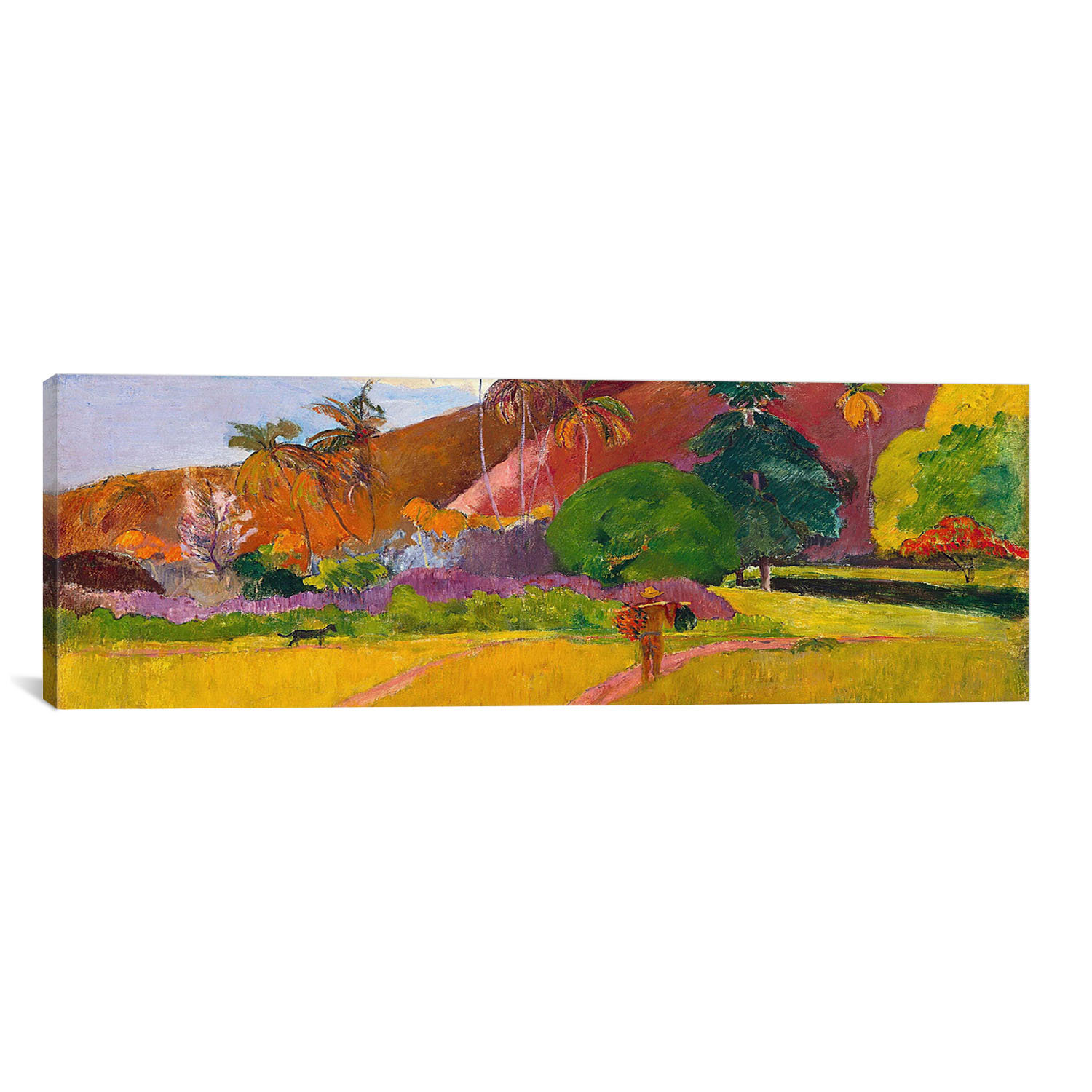 Icanvas Tahitian Landscape By Paul Gauguin Painting Print On Wrapped Canvas Wayfair Icanvas Tahitian Landscape By Paul Gauguin Painting Print On Wrapped Canvas Wayfair