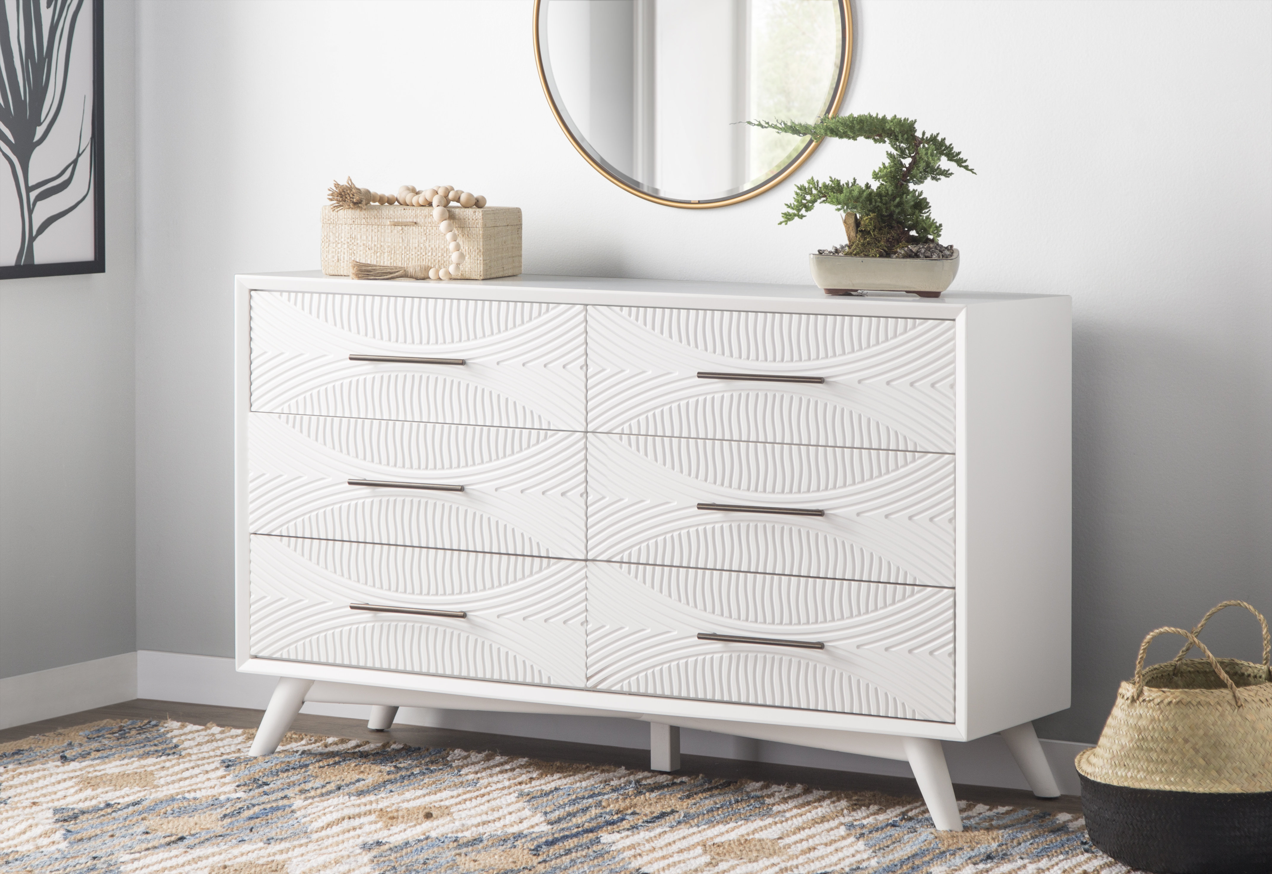 Allmodern Daria 6 Drawer Double Dresser Reviews Wayfair Allmodern Daria 6 Drawer Double Dresser