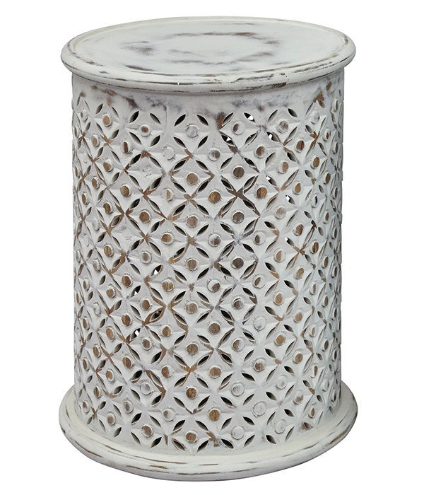 Gracie Oaks Lorraine Global Archive Drum End Table Reviews Wayfair Lorraine Global Archive Drum End Table