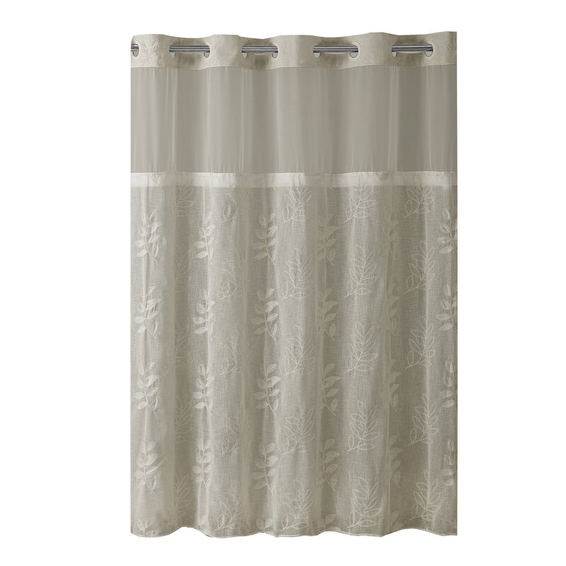 Hookless Palm Leaves Shower Curtain Reviews Wayfair