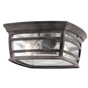Best West Elk 2-Light Outdoor Flush Mount By Loon Peak Outdoor Lighting West Elk 2-Light Outdoor Flush Mount By Loon Peak Outdoor Lighting