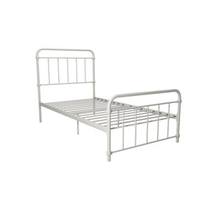 white single bed frames