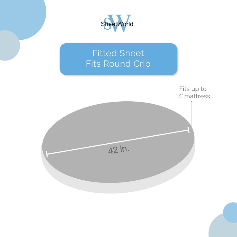 Sheetworld Round Fitted Crib Sheet Wayfair