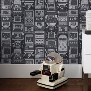 Kiki Gameland 15' x 28'' Wallpaper (Set of 2)