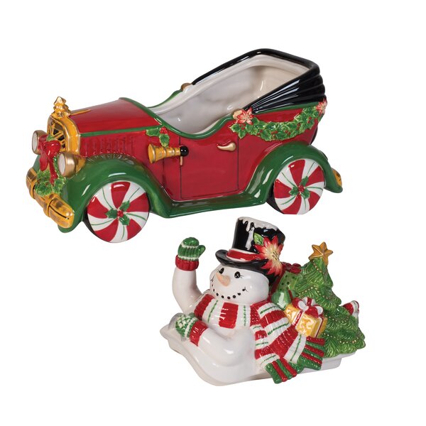 Fitz and Floyd Top Hat Frosty 3 qt. Cookie Jar & Reviews | Wayfair