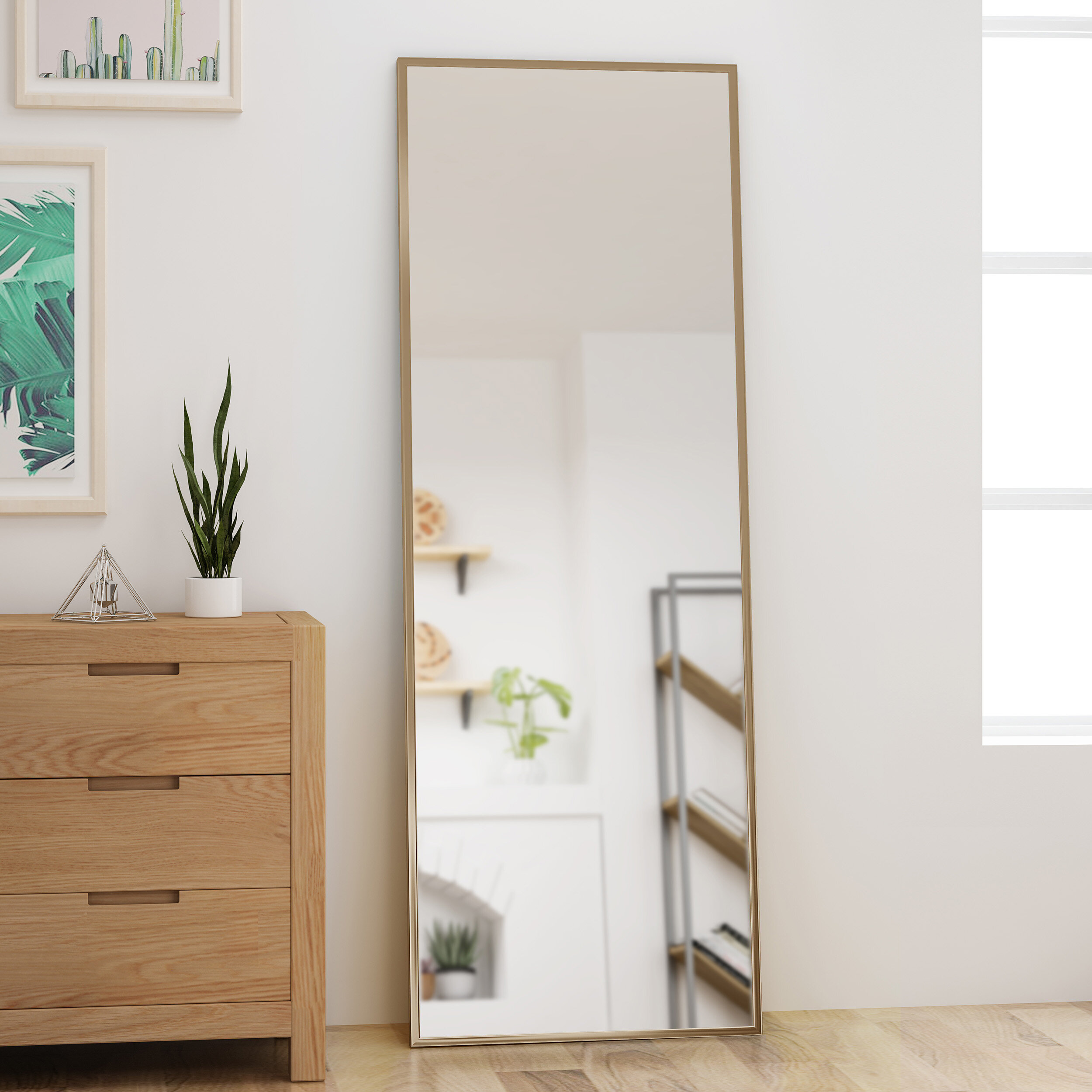 full length mirror with drawer