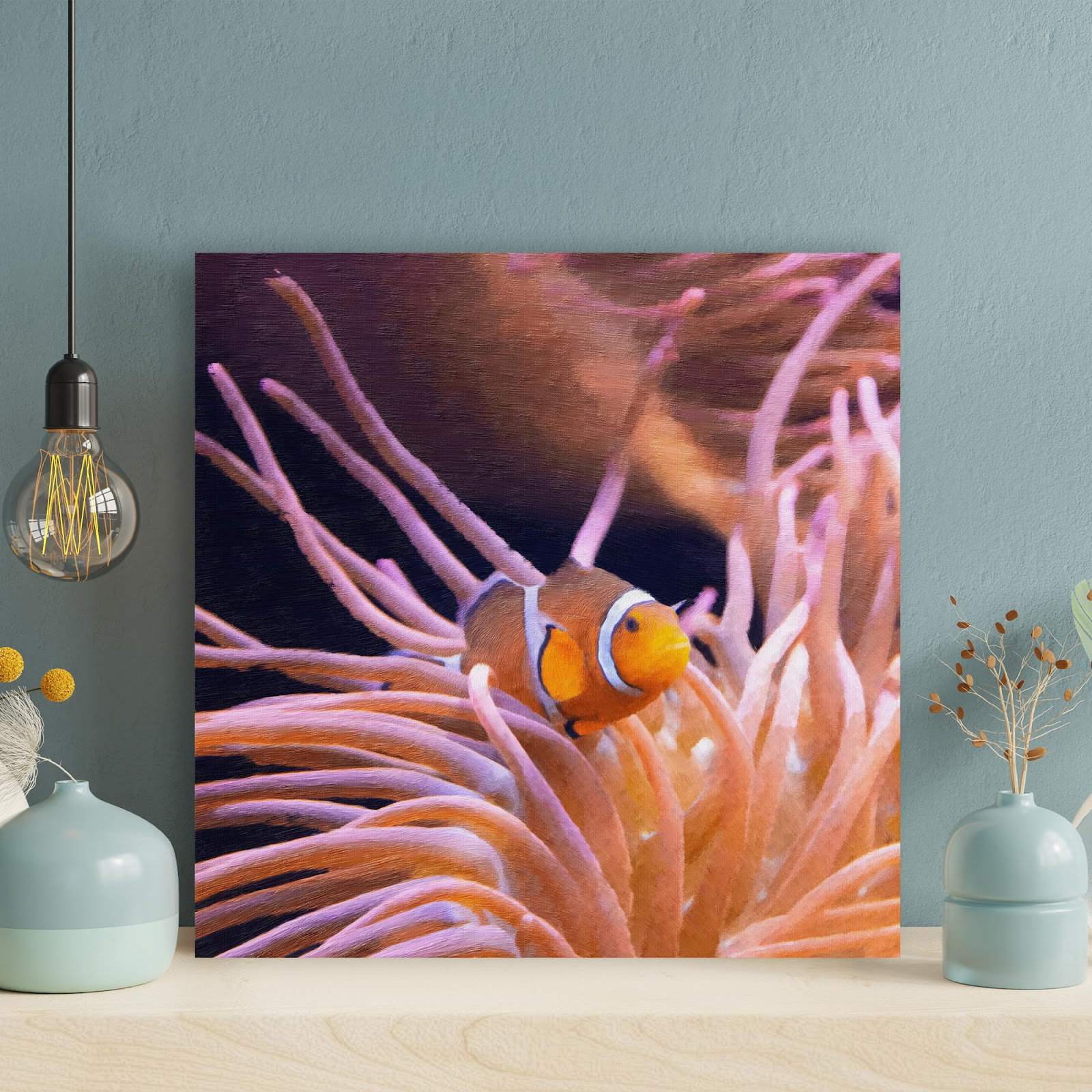 rosecliff-heights-yellow-and-white-clown-fish-2-wrapped-canvas