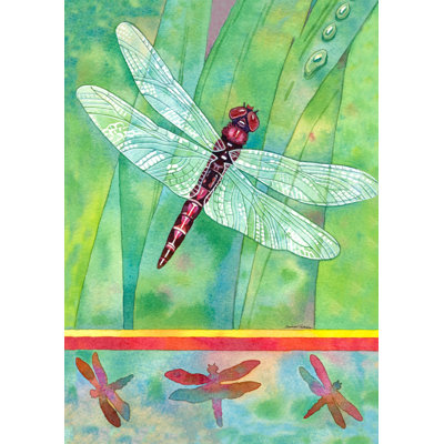 Dragonfly Garden flag Toland Home Garden