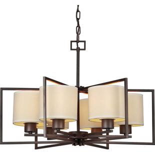 Go to store & view more images Mcphee 6-Light Shaded Chandelier by Ebern Designs