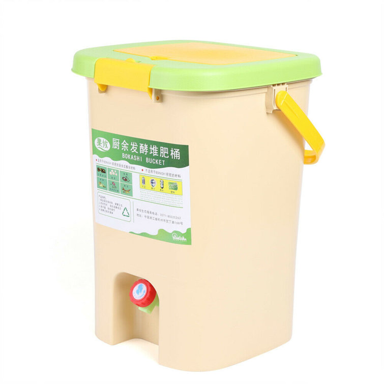 21L Large Capacity Kitchen Compost Bin With Carrying Handle, For Kitchen  Food Waste