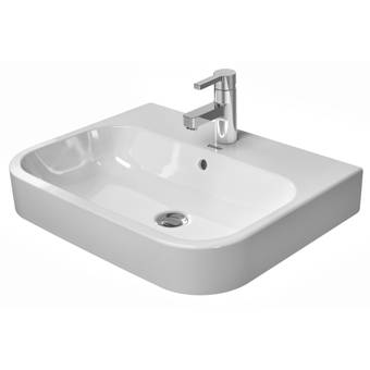 Duravit Architec White Ceramic Corner Wall Mount Bathroom Sink Wayfair
