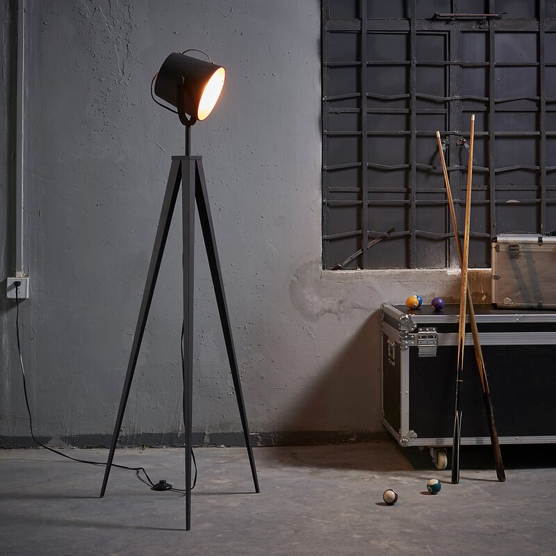 gray tripod floor lamp