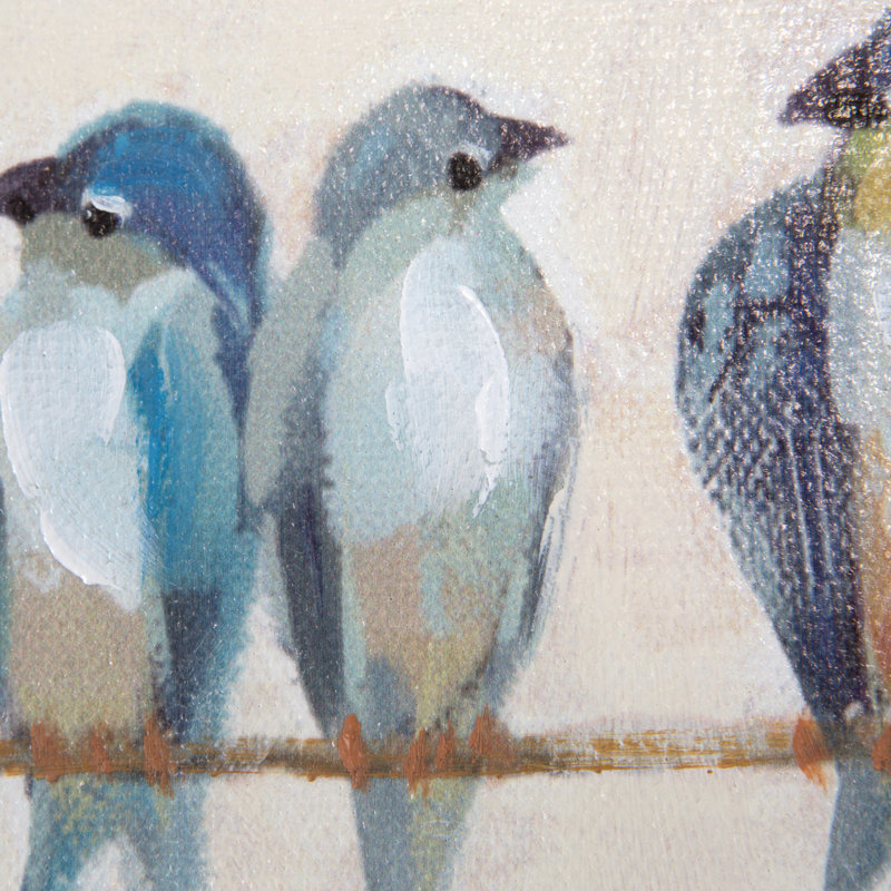 Latitude Run Birds On A Wire Iv Painting On Wrapped Canvas