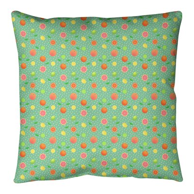 Mcguigan Citrus Fruit Throw Pillow Cover and Insert East Urban Home Size: 20