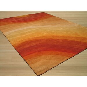 Hand-Tufted Orange Area Rug