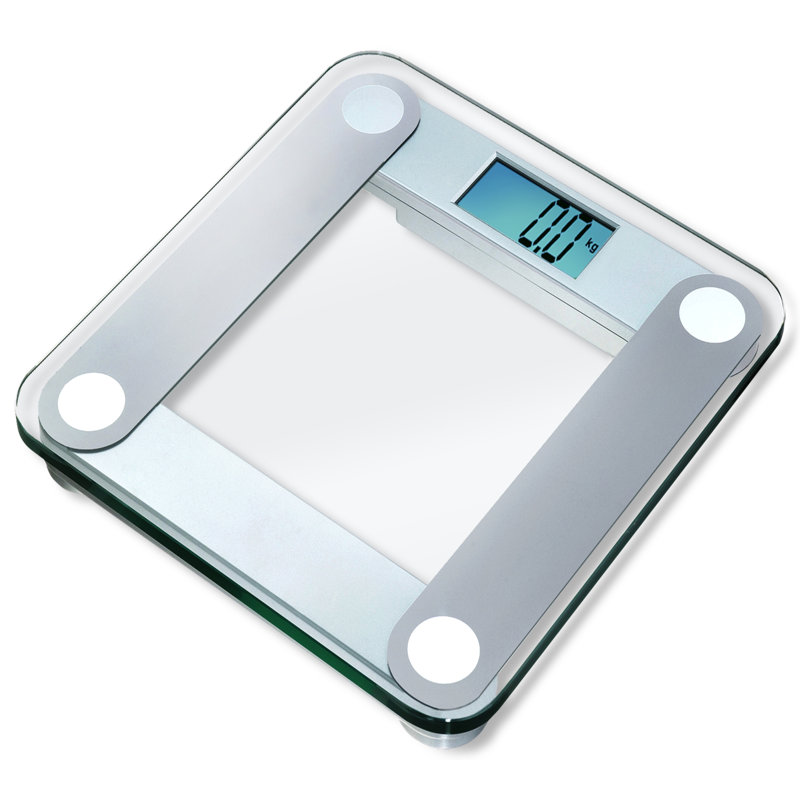 Eatsmart Digital Bathroom Scale With Extra Large Backlight In Silver Digital Bathroom Scale With Extra Large Backlight In Silver