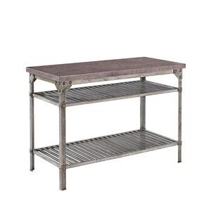 Urban Style Prep Table with Concrete Top