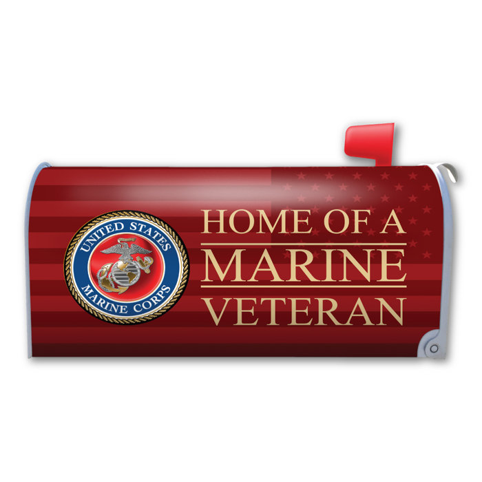 Home of a Marine Veteran Magnetic Mailbox Cover
