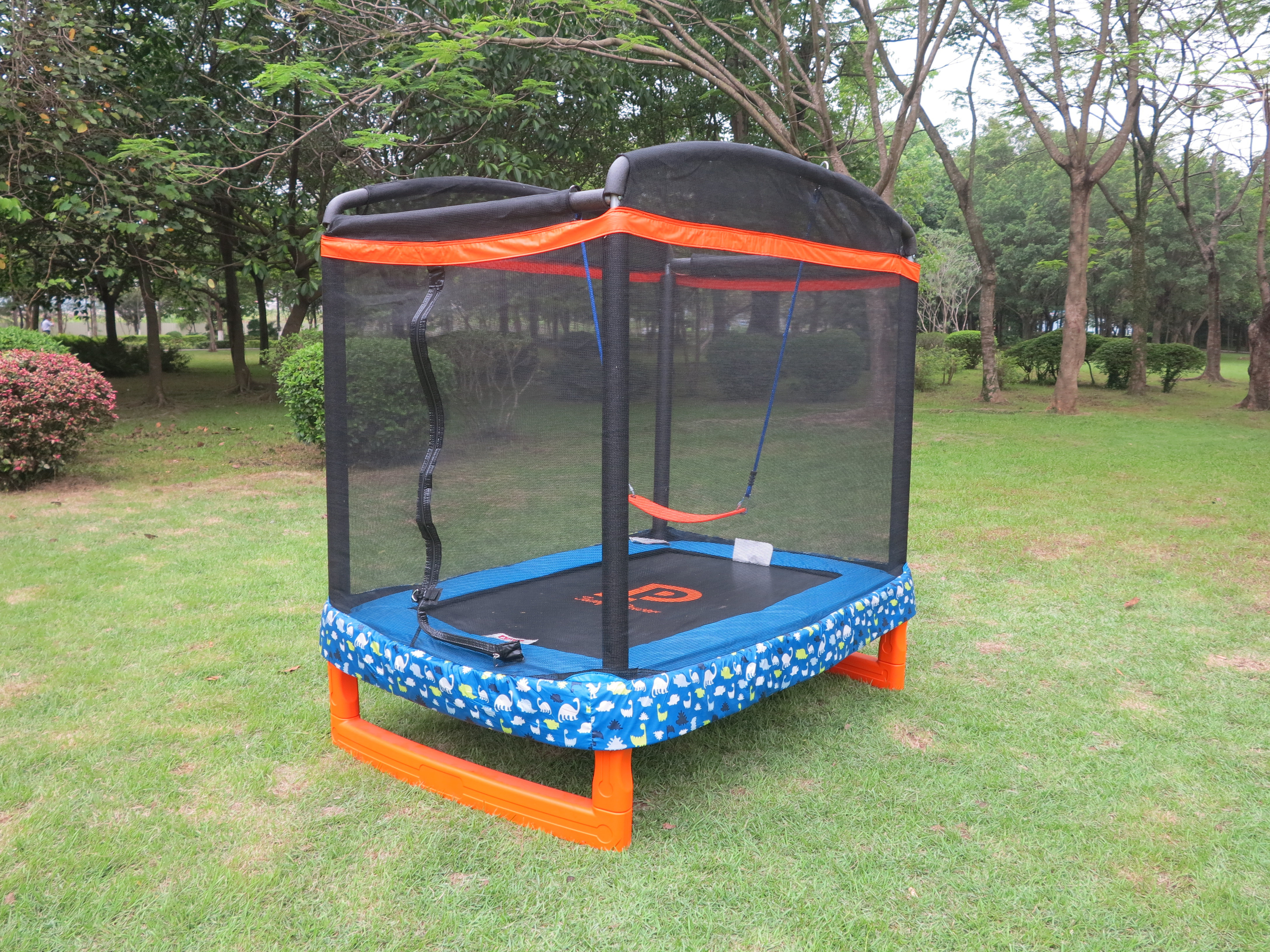 kids trampoline with swing