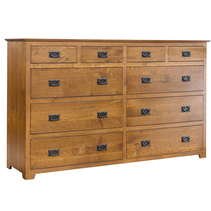 Canora Grey Brooten 10 Drawer Double Dresser Wayfair