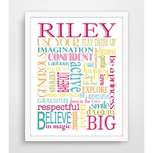 Princess Playroom Rules Paper Print