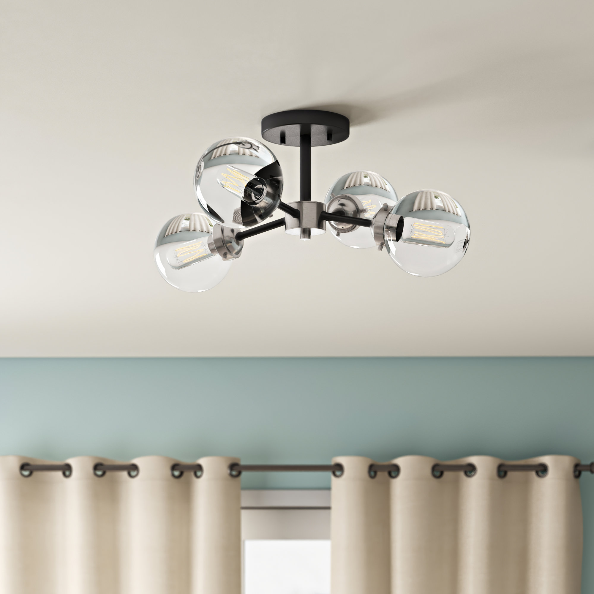 Davion 4 Light Semi Flush Mount Reviews Joss Main Davion 4 Light Semi Flush Mount
