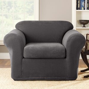 Stretch Metro Box Cushion Armchair Slipcover