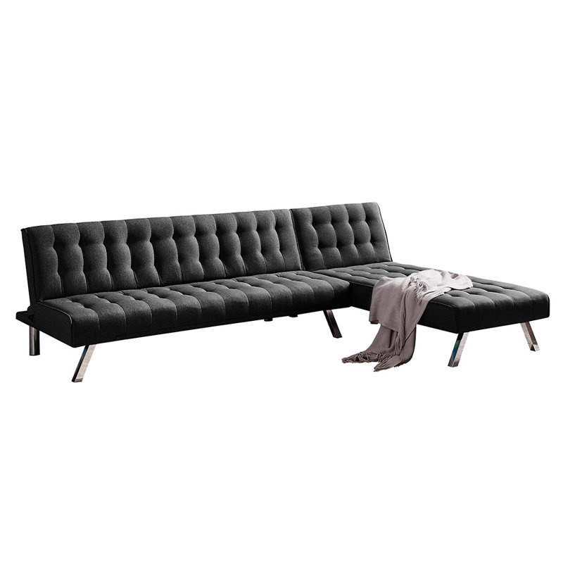 Latitude Run® Calyb 100'' Faux Leather Reversible Sleeper Sofa & Chaise