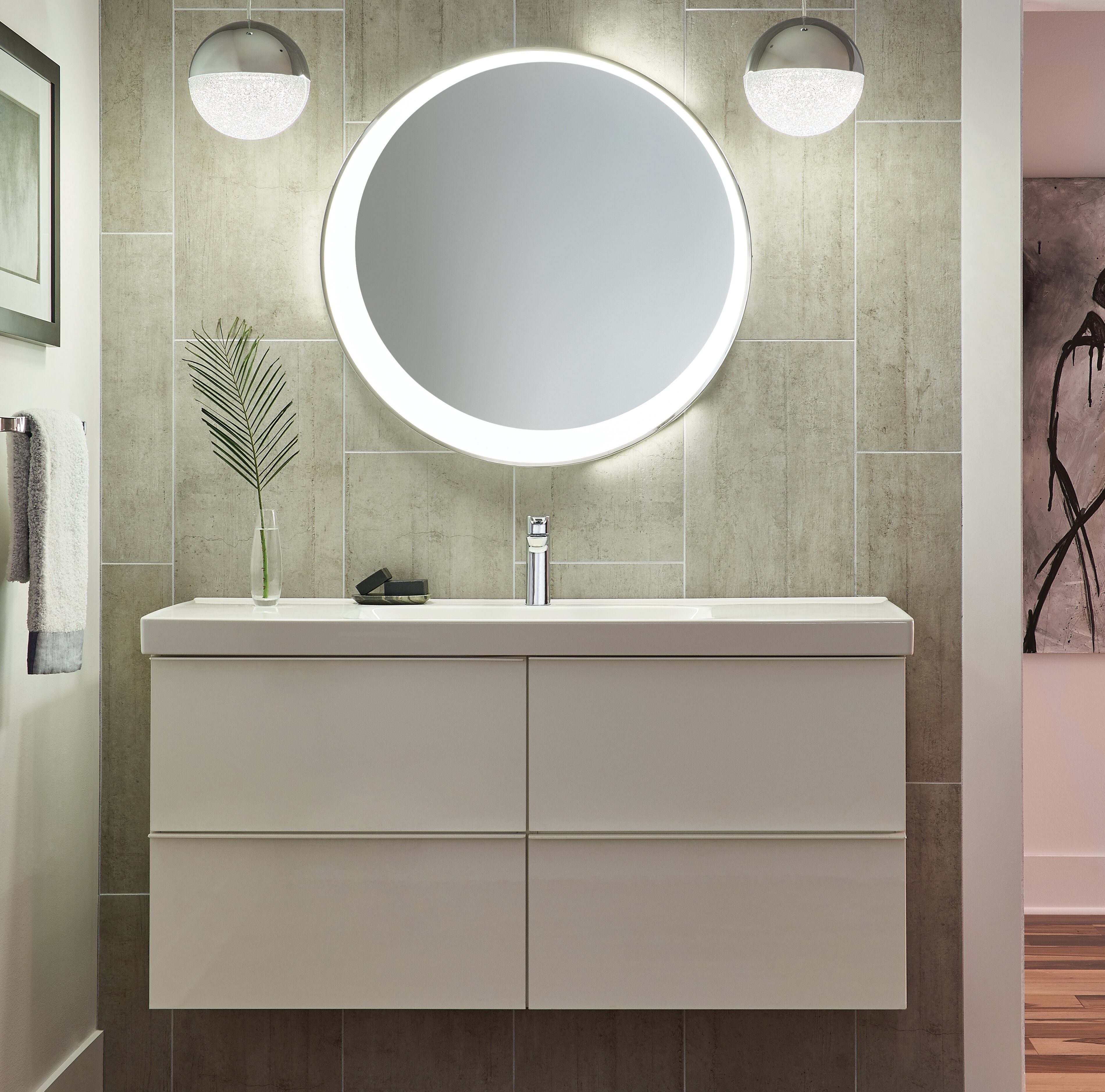 Elan Lighted Bathroom Vanity Mirror Wayfair