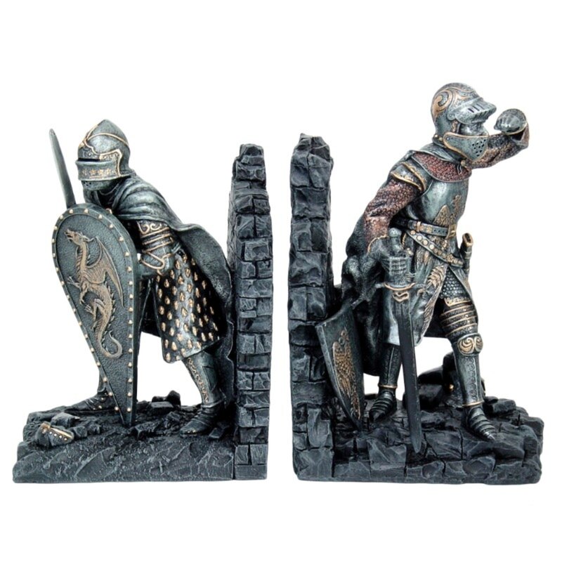 Trinx Medieval Knights In Shining Armor Non Skid Bookends Wayfair