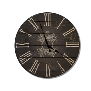 French Country Kitchen Clock Wayfair French Country 30 Cedar Wall Clock