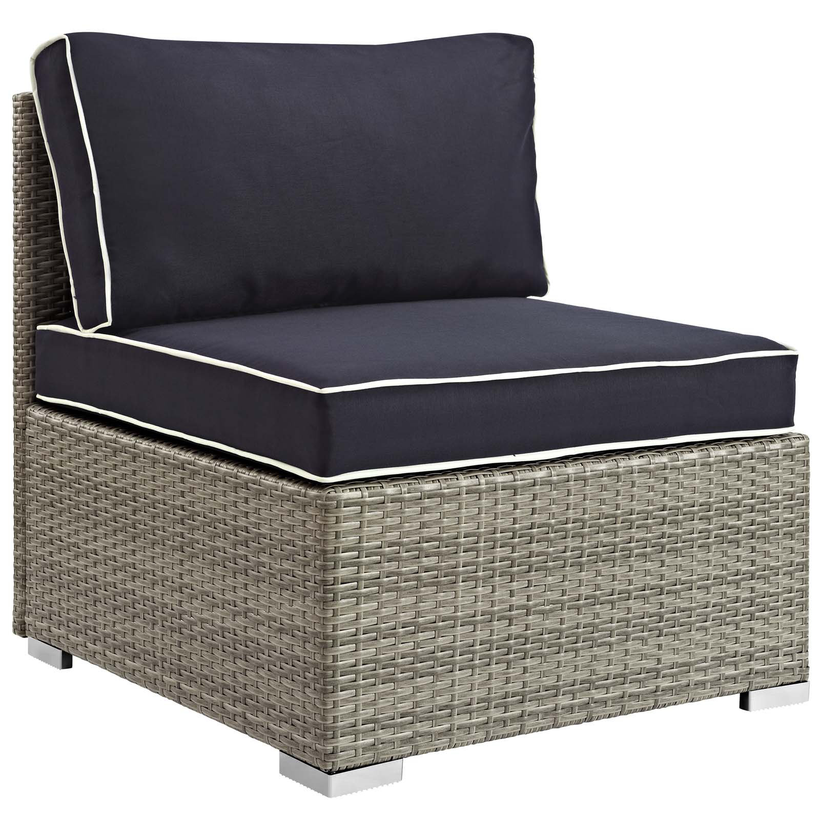 Heinrich Outdoor Armless Patio Chair With Cushion Joss Main