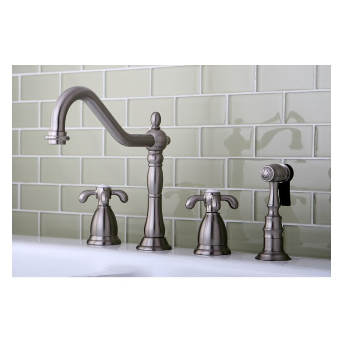 Kingston Brass French Country Double Handle Kitchen Faucet