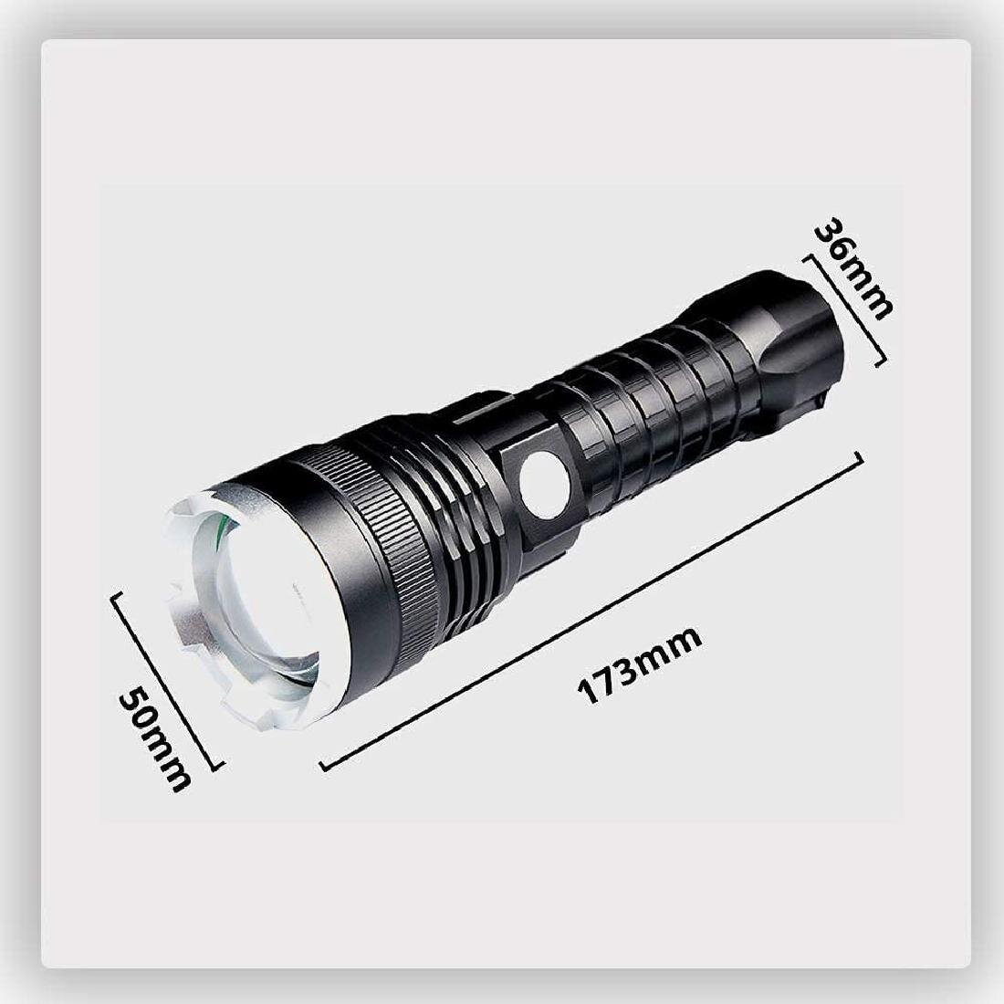 5 Mode LED Flashlight Rechargable Battery Waterproof Ledeak T6 
