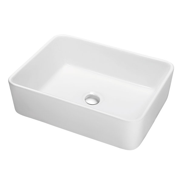 Dawn USA Ceramic Rectangular Vessel Bathroom Sink & Reviews Wayfair