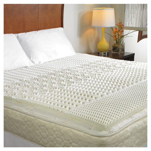 Pure Rest 5 Zone 1.5" Memory Foam Mattress Topper & Reviews | Wayfair