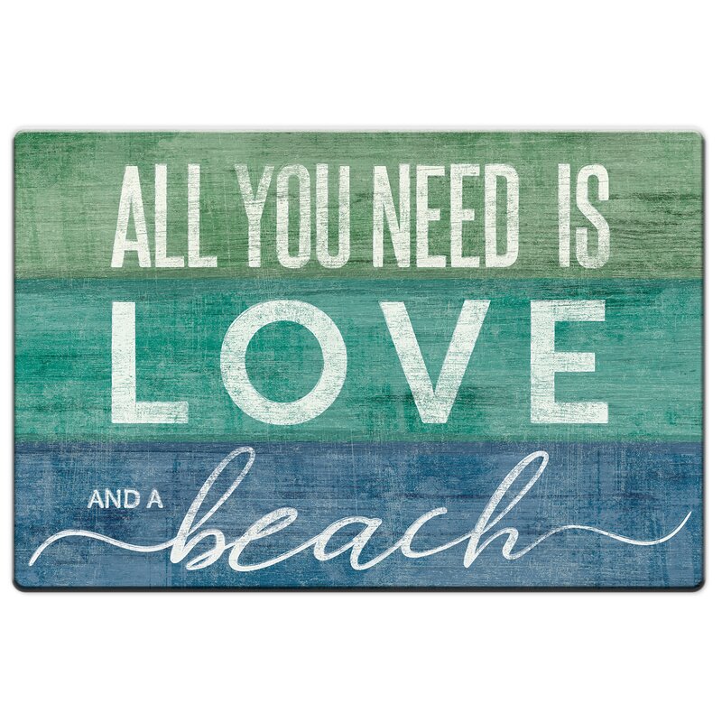 Highland Dunes Saleh Love And A Beach Anti Fatigue Mat Reviews